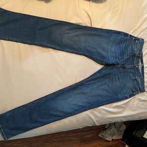 Mens Hollister dark wash stacked skinny jeans